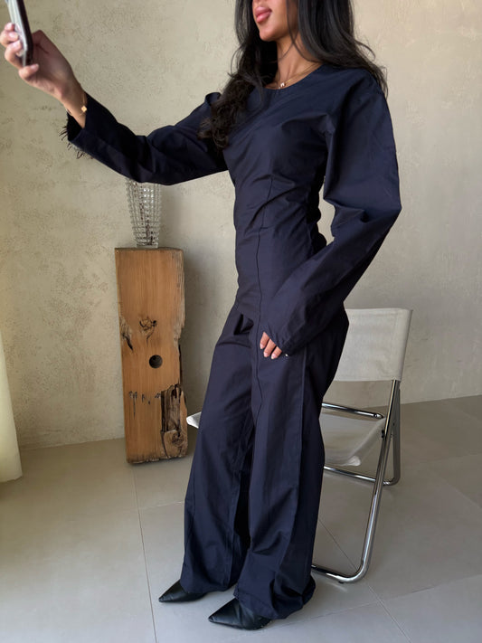 Elio set in navy blue
