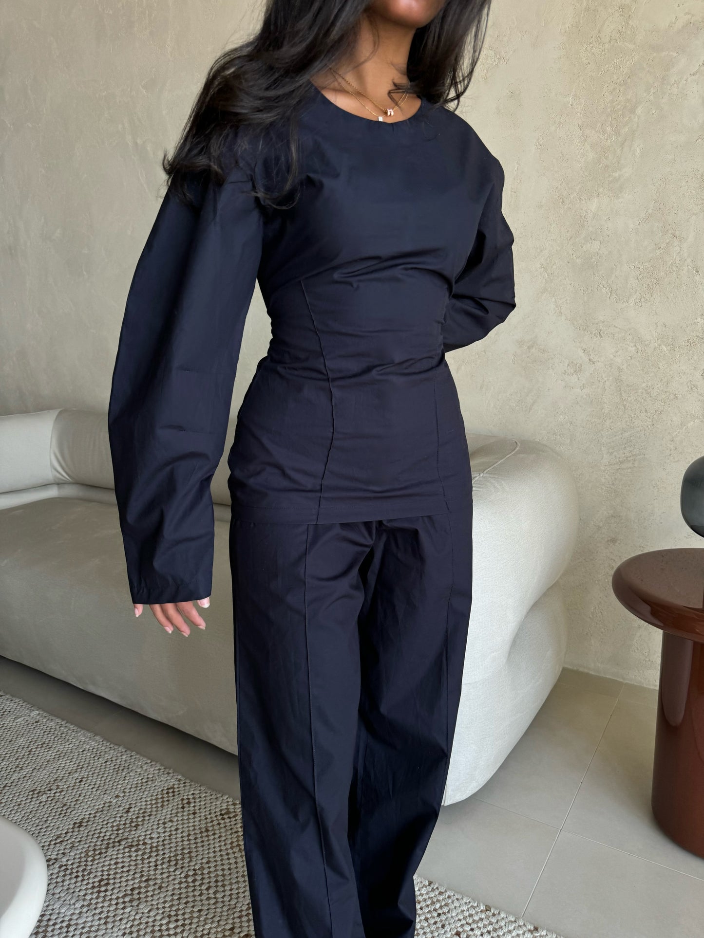 Elio set in navy blue