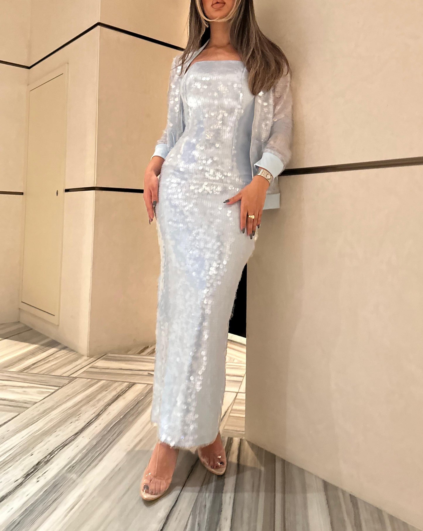 Sparkly blue